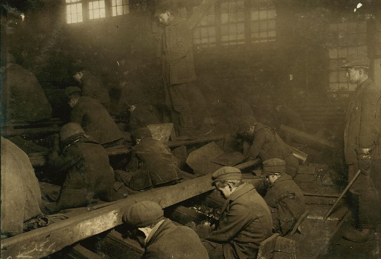 Breaker boys at work