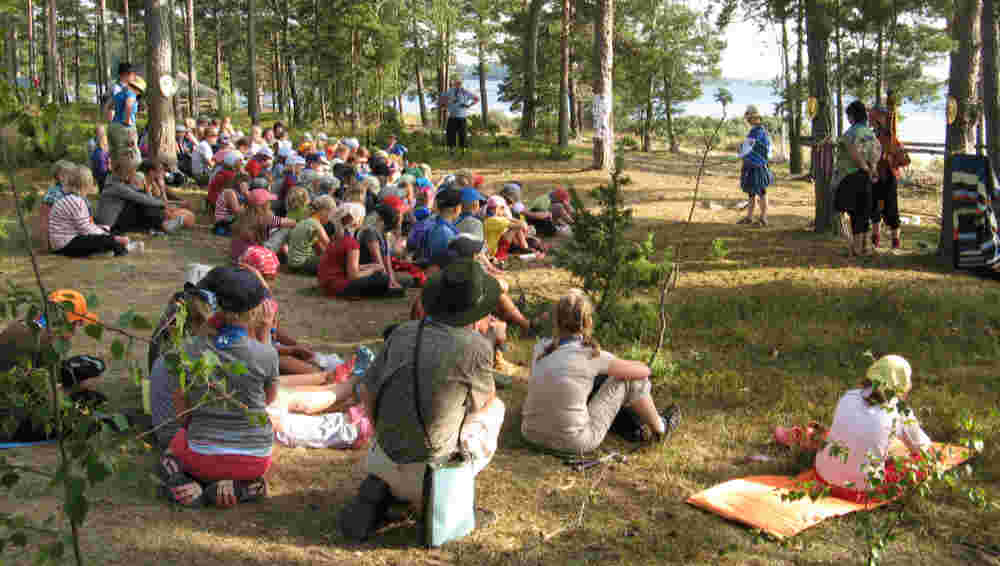 Kids enjoying summer camp