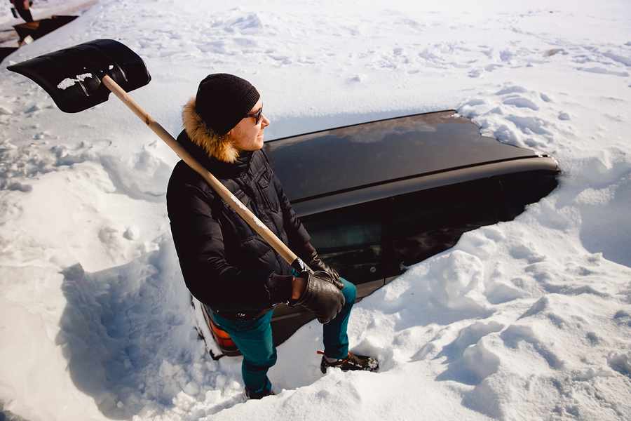 Digging out after a blizzard
