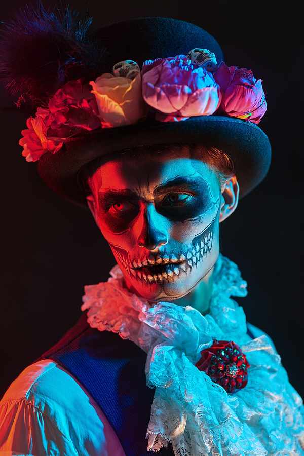 A Man Skeleton in a Suit