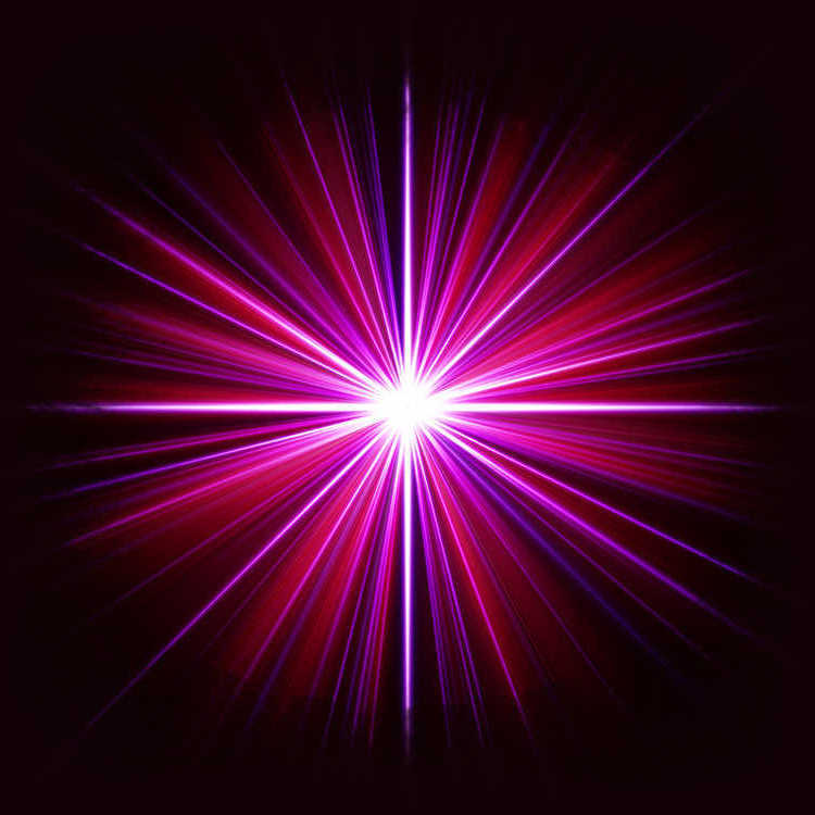 Colorful psychedelic explosion of universal energy