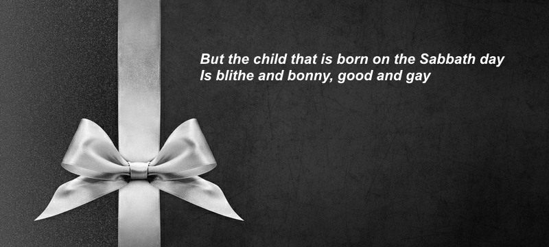 Verse: Sunday's child