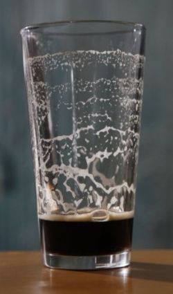 Almost-empty glass
