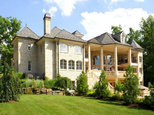 A large house in pleasant grounds