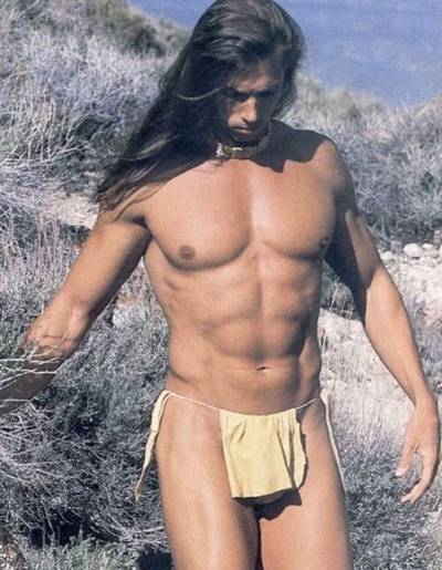 Young man in a loincloth