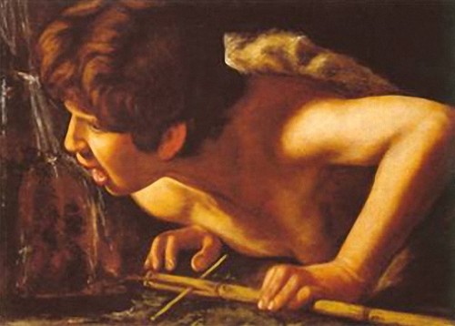 John the Baptist at the Fountain, detail