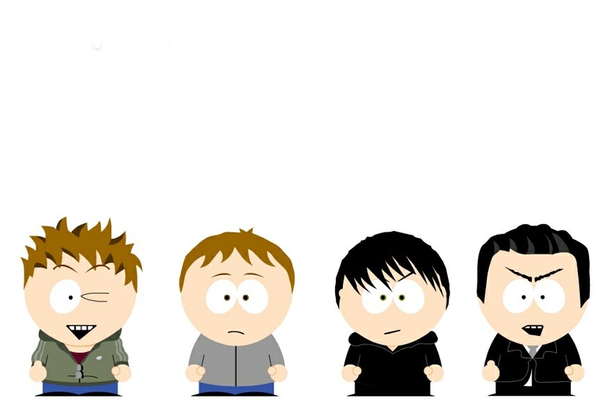Four cartoon boys